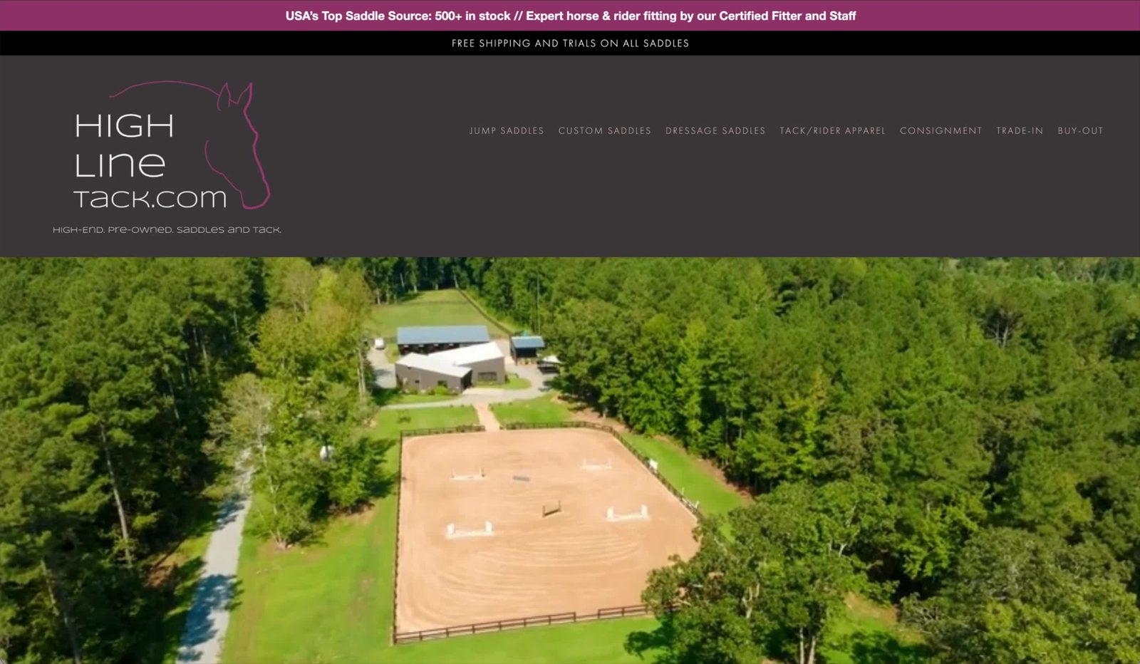 Highline Tack website